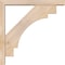 Ekena Millwork Merced Block Smooth Bracket w/ Offset Brace, Douglas Fir, 3 1/2"W x 20"D x 20"H BKT0402X20X20MRC05SDF - alternate 3